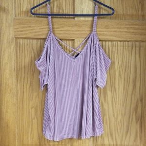 Zenobia Off the Shoulder Crushed Velvet